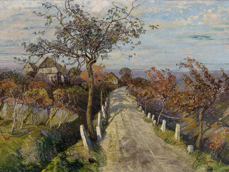 1866-Eugen Burkert - Paesaggio